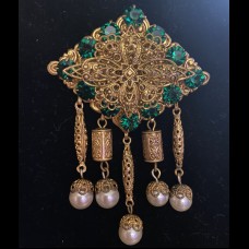 1928 JEWELRY COMPANY Брошь с жемчужинами 1928 JEWELRY COMPANY Брошь с жемчужинами