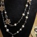 CHANEL Ожерелье "Черное с логотипом" CHANEL Ожерелье "Черное с логотипом"