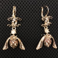 CHANEL  Серьги  "Пчелки"