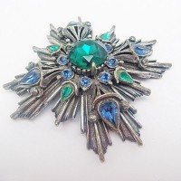 FLORENZA Кулон винтажный "Мальтийский крест" на бусах FLORENZA Кулон винтажный "Мальтийский крест" на бусах