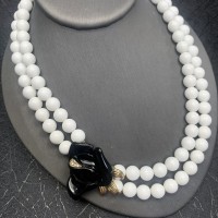 KJL for Avon Колье и серьги "Черные розы"