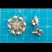 BEAUJEWELS Комплект винтажный - Брошь и серьги  "Зеленый"