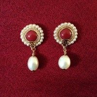 CHANEL Серьги "Кораллы с жемчугом" CHANEL Серьги "Кораллы с жемчугом"