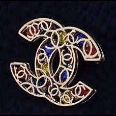 CHANEL  Брошь "Логотип"-3