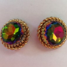 SCHIAPARELLI  Клипсы винтажные D 2,6 см