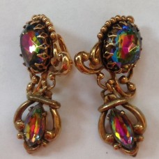SCHIAPARELLI Клипсы винтажные длинные SCHIAPARELLI Клипсы винтажные длинные