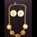 SCHIAPARELLI Комлект винтажный - колье и клипсы. SCHIAPARELLI Комлект винтажный - колье и клипсы.