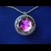 SCHIAPARELLI  Комплект винтажный - двусторонний кулон на цепочке и клипсы. 