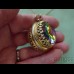 SCHIAPARELLI  Комплект винтажный - двусторонний кулон на цепочке и клипсы. 