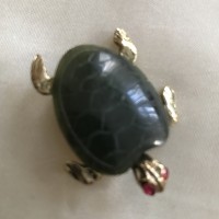 SWOBODA Брошь винтажная "Черепаха"